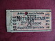 Ticket Métropolitain Paris Années  30 - Europe