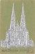 Wien 9., Dekorative Prägekarte Votivkirche In Silber 1902 !!! - Autres & Non Classés