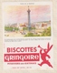 9/59  BUVARD BISCOTTES GRINGOIRE PHITIVIERS EN GATINAIS PLACE DE LA BASTILLE - Biscottes