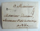 LETTRE 1789 Marque Linéaire DIJON Pour NICE Taxe 4 Décimes - 1701-1800: Precursores XVIII