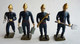 LOT 4 FIGURINES EN PLOMB CREUX CBG MIGNOT 4 POMPIERS DE PARIS DEBUT XIX ème Siècle FIGURINE - Soldats De Plomb