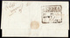 India 1823 Entire To Chandernagore With "NUDDEA/POST OFFICE/PtPdt/Sa Wt./18(23)" HG #1 Earliest Recorded Date (Giles Rec - ...-1852 Préphilatélie