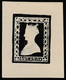 India 1890 1a Queen With Gothic Crown Essay, Photogravure Reprint Of 1853 Calcutta Mint, In Black On Ungummed Yellowish  - ...-1852 Préphilatélie