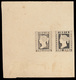 India 1854-90 One Anna Die Proof (in A Row Of Eight From The Engraved Plate In State C, With Second Stamp In Die III), I - ...-1852 Prephilately