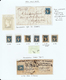 Delcampe - India 1854 Study Of Half Anna - 96 Stamps Including 7 Pairs, 2 On Large Piece, 11 Covers And/or Fronts. Scarce Printings - ...-1852 Prephilately