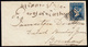 India 1854 ½a Indigo Die I (scarce Shade), Tied By Diamond Of Dots On 1855 Small Cover To Bombay With Dispatch And Arriv - ...-1852 Prephilately