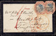 India Used In Burma - 1855 Single Weight Mourning Cover Fw 2x 4a 2nd Printing From Rangoon With "RANGOON POST OFFICE" Do - ...-1852 Voorfilatelie