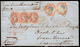 India 1855 Jan 28 Single Weight Letter Fw 1854 4a Late 1st Printing X2 + 1a Die I X3 From Sholapoor 28 Jan Via London 8  - ...-1852 Prephilately