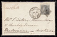 India 1867 4a Tied By "CALCUTTA INDIA PAID"/"1" Duplex Cooper Type 8 On Single Rate Mourning Cover From Calcutta To Melb - ...-1852 Prephilately