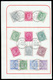 India 1903 QV Stamps From ½ Anna To 5 Rupees + KEVII Stamps (SG 84/123) All Tied In Two Folder Pages With "CORONATION DU - ...-1852 Préphilatélie