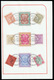 India 1903 QV Stamps From ½ Anna To 5 Rupees + KEVII Stamps (SG 84/123) All Tied In Two Folder Pages With "CORONATION DU - ...-1852 Préphilatélie