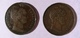 *Lote De Dos (2) Monedas De Venezuela. Un Centavo De 1858 (Libertad Incuso) Y Un Centavo De 1858 (Libertad En Relieve) - Venezuela