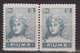 FIUME 1919 - ALLEGORIE E VEDUTE - Sass.C32 In Coppia Con ERRORE!  MNH** VF - Udine