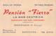 4961 " PENSION FIERRO-LA MAS CENTRICA-HABITACIONES CON BANO-RESTAURANTE-BARCELONA "CARTINA SUL RETRO - ORIGINALE - Cartoncini Da Visita