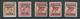 Penrhyn Island 1903 Overprints On NZ Pictorials Set 5 Including All Shades Of The 1 Shilling Bird Fine Mint - Penrhyn