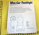 MINI-CAR FLASHLIGHT WITH KEY CHAIN NEW BLISTER - Limitierte Auflagen Und Kuriositäten - Alle Marken