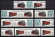 2792-2795 Eisenbahn - Schmalspurbahnen 1983, 12 Zusammendrucke + 4 Ezm, Set ** - Se-Tenant