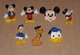 Lot De 7 Pin's Disney / Mickey, Donald, Pluto (lèger Relief Plastique) - Disney