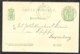 LUXEMBURG Postal Stationery Mi. P 47I Sent 1887 From MERTERT To Luxembourg With Printing Error - Postwaardestukken