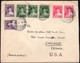 Romania - Multifranked Cover, Mi. 356-358, Bucuresti 11.2.1930 - Chicago, USA. - Briefe U. Dokumente