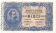 10 LIRE BIGLIETTO DI STATO EFFIGE UMBERTO I 10/04/1915 SUP - Andere