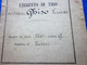 1897-24é REGGIMENTO FANTERIA 4é COMPAGNIA LIBRETTO DI TIRO FUCILE 7641-Militaria Document Militaire Ghiso Lorenzo ITALIE - Documents