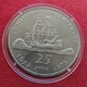 St Helena  25 Pence 1973 Sail Ship - Saint Helena Island