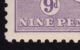 Australia 1915 Kangaroo 9d Violet 2nd Watermark MH - Listed Variety - Ungebraucht