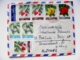 Cover Liban Lebanon To Germany Plants Fruits 8 Post Stamps - Lebanon