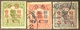 CHINA 1920 FLOOD RELIEF FUND SET OF 3 - Used Stamps