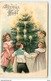 N°11925 - Carte Gaufrée - Joyeux Noël - Enfants Faisant Une Ronde Autour D'un Sapin - Autres & Non Classés