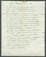 Lettre Griffe Rouge P De PARIS (1809), Vers Fontainebleau; Port De 3 Décimes.  Contenu Intéressant :Louis Baudoir  Solda - 1792-1815: Conquered Departments