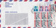 Indonesia  JAKARTA 1983 Cover Brief HEERLEN Netherlands 6-Block W. Margin Numbers M. Rände Nummer - Indonesien