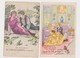 2 Cartes Fantaisie Humoristiques . Signatures Illisibles / Douce émotion  / Femme Qui Veut Son Honneur Garder - Couples