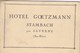 HOTEL GOETZMANN, STAMBACH ,tres Bel Ensemble ,1 Dépliant Et 4 Cartes Postales En Plus (( Lot 4 )) - Saverne