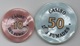 Casino Des Fumades : 10 Francs & 50 Francs (Percés) - Casino
