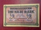 Billet Eine Halbe Mark 1918 - Autres & Non Classés