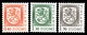 FINLAND/Finnland 1980-1992 Definitive Coat Of Arms Type IIBS Complete Set On HS Paper, White PH, INVISIBLE GUM** - Ongebruikt