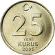 Monnaie, Turquie, 25 New Kurus, 2005, Istanbul, SPL, Copper-Nickel-Zinc, KM:1167 - Turkije