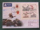 Letonia Latvia 2014 Cover To Nicaragua - Birds Souvenir Sheet - Arms - Lettonie