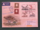 Letonia Latvia 2014 Cover To Nicaragua - Birds Souvenir Sheet - Arms - Lettonie