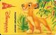 PASS-DISNEYLAND PARIS-SIMBA-V°S109542-Vert A Droite-Forfait Gratuit Exp Le 02/03/96-TBE - Disney-Pässe