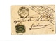 STORIA POSTALE-REGNO D'ITALIA-RE UMBERTO-1 Da 5 Cent.-VERDE SCURO-1893-FINALMARINA- - Post