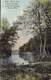 United States PPC River View Above The Dam Near Iron Bridge, Racine Wis. RACINE 1914 3-Sided Booklet Stamp (2 Scans) - Racine