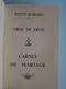 Carnet De MARIAGE Ville De Liège Anno 1944 ( Van MICHEL Dit Valet 1920 Et BOTON 1920 ) ( Liège) - Non Classés