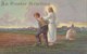 AS71 Greetings - An Easter Greeting - Jesus With Man In Field - Easter