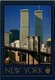 ETATS-UNIS  NEW-YORK  BROOKLYN BRIDGE IN FRONT OF THE WORLD TRADE CENTER - Puentes Y Túneles