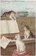 Delcampe - 4085 - Theme Du Chat Lot De 6 Cpa Sur Les Chats - Piano, Vélo, Malade, Enfant , Presse - Toutes Vers 1902 - Cats