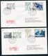 1975 Faroe Islands Maps + Views Definitives. Set Of 14 On 4 Registered Covers - Germany - Faroe Islands