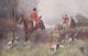 AS72 Sports - Fox Hunting - 4 Hounds And Horses - Artist Signed - Jacht